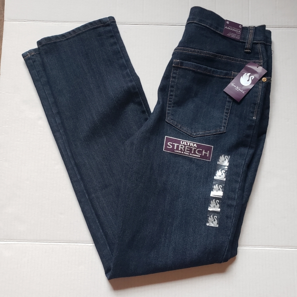 Gloria Vanderbilt The Original Amanda Mid Rise Jeans 6 NWT